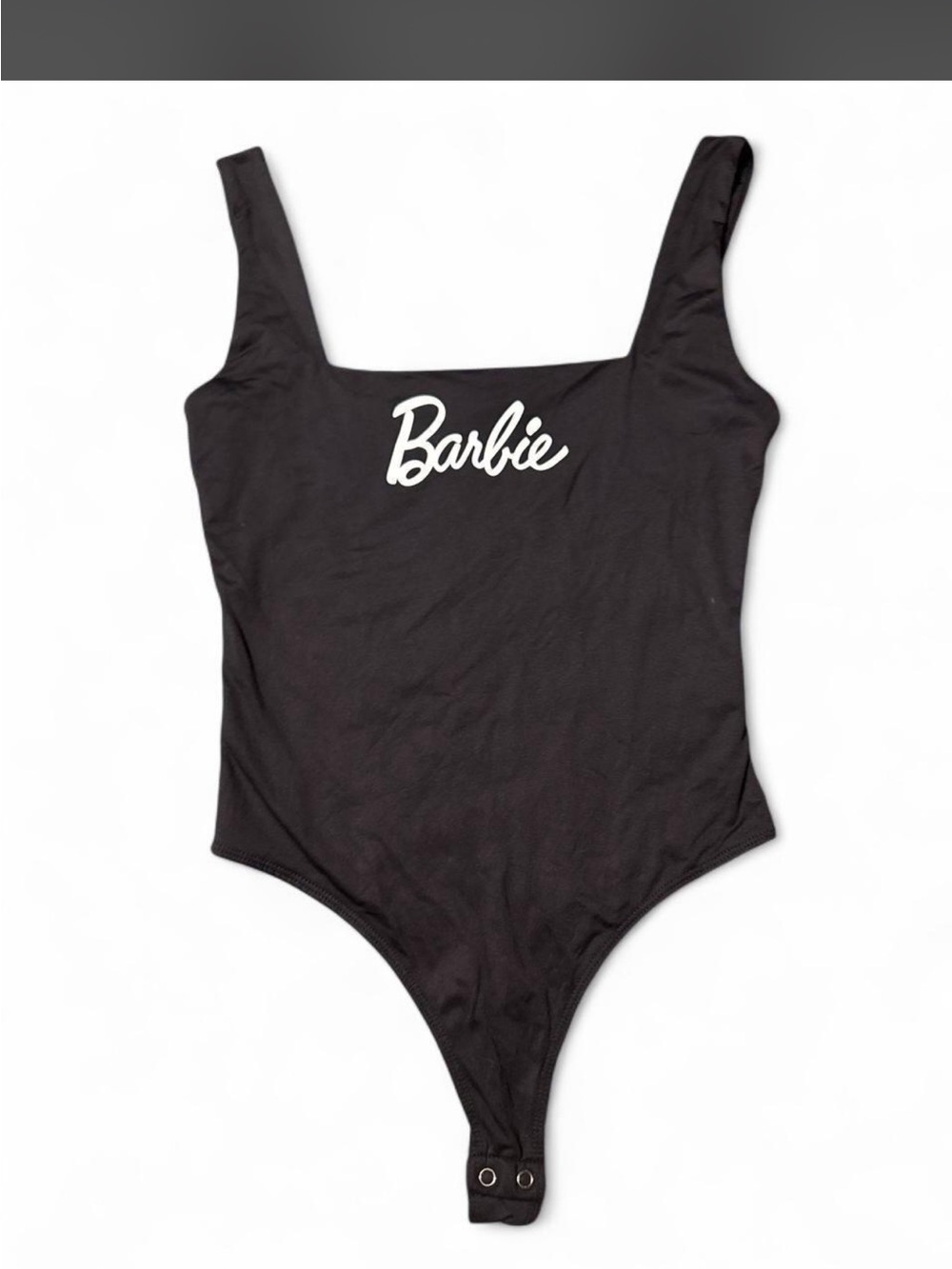 Forever 21 X Barbie collab Bodysuit with White Barbie Script